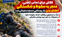 تلاش برای تماس تلفنی، منجر به سقوط و شکستگی اعضای بدن یک روستایی مسجدسلیمانی شد!